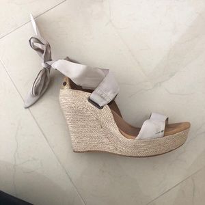 Ugg Ribbon Wedge Shoes
